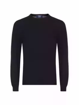 Шерстяной джемпер Fedeli, тёмно-синий