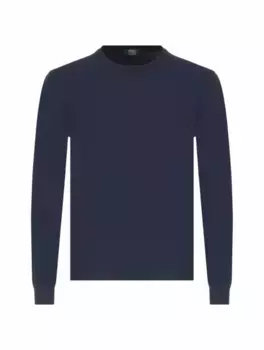 Шерстяной джемпер Fedeli, тёмно-синий