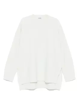 Шерстяной джемпер Jil Sander, зеленый