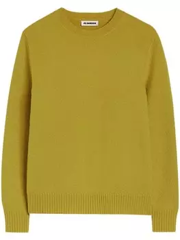 Шерстяной джемпер Jil Sander, желтый
