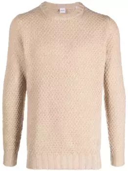 Шерстяной джемпер крупной вязки ASPESI, нейтральный