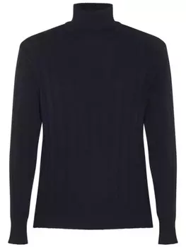 Шерстяной джемпер Lardini, синий