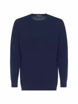 Шерстяной джемпер Loro Piana, тёмно-синий
