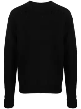 Шерстяной джемпер на молнии JIL SANDER, черный