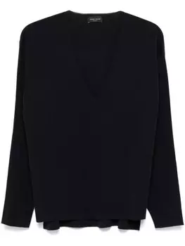 Шерстяной джемпер Roberto Collina, синий