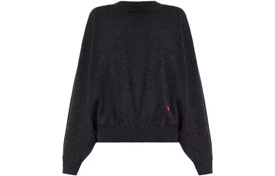 Шерстяной джемпер с длинными рукавами Alexander Wang, черный