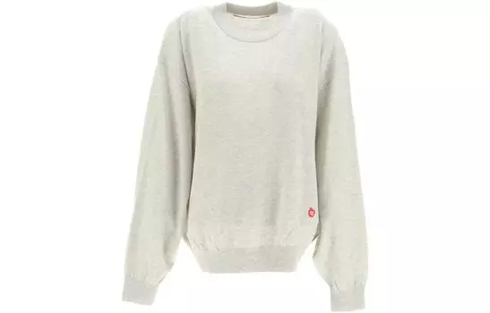 Шерстяной джемпер с длинными рукавами Alexander Wang, серый