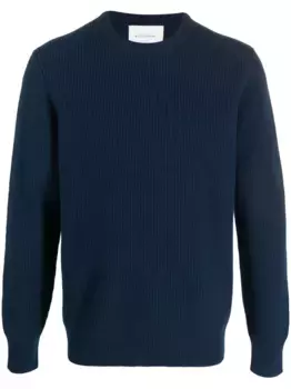 Шерстяной джемпер с круглым вырезом Ballantyne, синий
