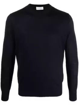 Шерстяной джемпер с круглым вырезом Ballantyne, синий