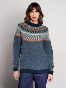 Шерстяной джемпер с надписью donegal Celtic & Co., цвет Indigo/Multi