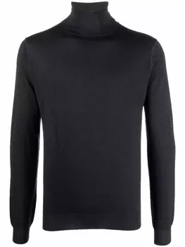 Шерстяной джемпер с высоким воротником Dell'oglio, серый