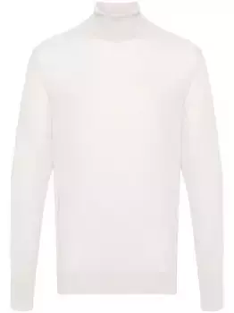 Шерстяной джемпер с высоким воротником Eleventy, нейтральный