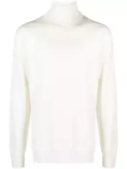 Шерстяной джемпер с высоким воротником JIL SANDER, нейтральный