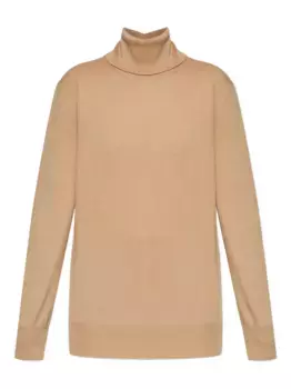 Шерстяной джемпер с высоким воротом JIL SANDER, нейтральный