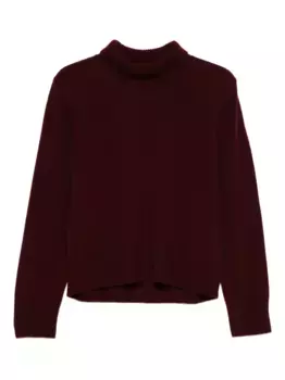 Шерстяной джемпер с высоким воротом Seventy, красный