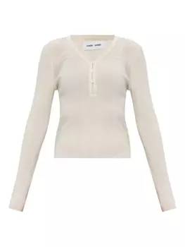 Шерстяной джемпер SAMSOE SAMSOE, белый