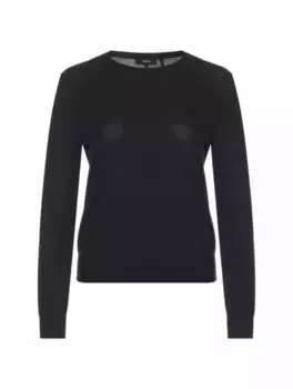 Шерстяной джемпер Theory, черный