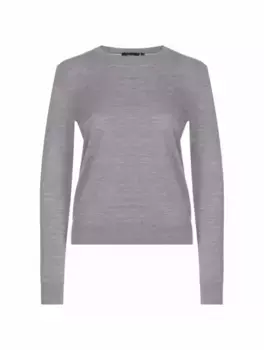 Шерстяной джемпер Theory, серый