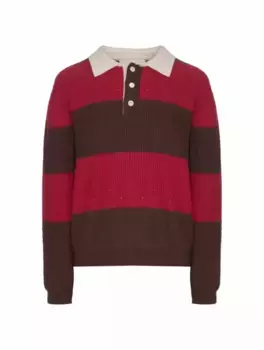 Шерстяной джемпер в полоску Dunst, мультиколор