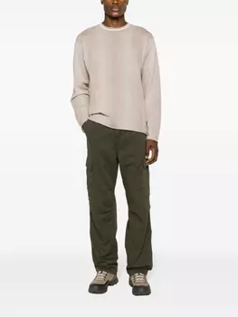 Шерстяной джемпер в теневую полоску Stssy, коричневый