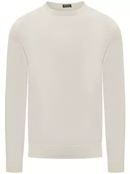 Шерстяной джемпер Zegna, белый