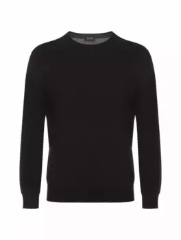 Шерстяной джемпер Zegna, черный