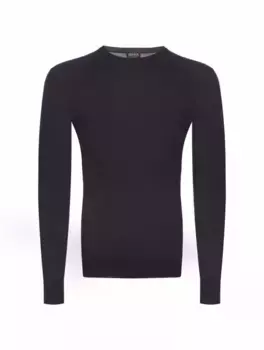 Шерстяной джемпер Zegna, тёмно-синий