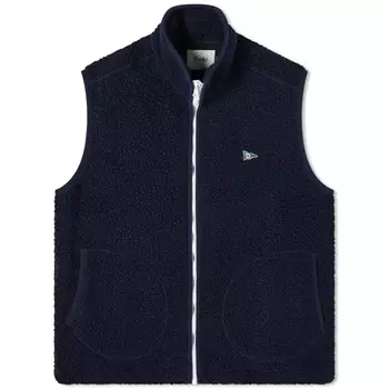 Шерстяной флисовый жилет Drake's Boucle