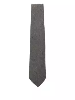 Шерстяной галстук Canali, коричневый