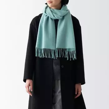 Шерстяной глушитель MUJI, светло-зеленый