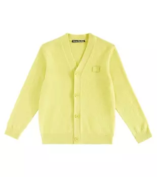 Шерстяной кардиган Acne Studios, розовый