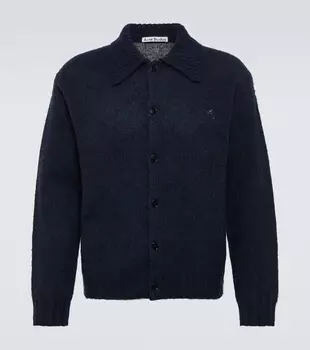 Шерстяной кардиган Acne Studios, синий