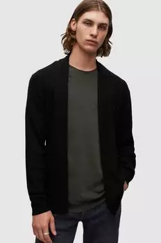 Шерстяной кардиган AllSaints, черный