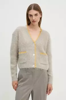 Шерстяной кардиган American Vintage, серый