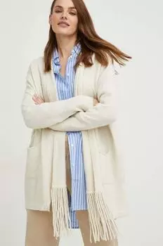 Шерстяной кардиган Answear Lab, белый