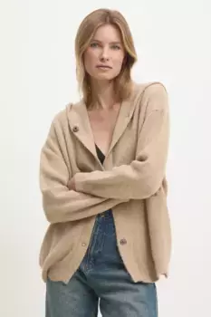 Шерстяной кардиган Answear Lab, бежевый