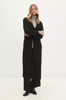 Шерстяной кардиган Answear Lab, черный