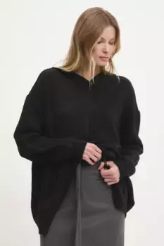 Шерстяной кардиган Answear Lab, черный