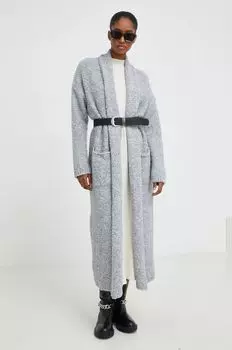 Шерстяной кардиган Answear Lab, серый