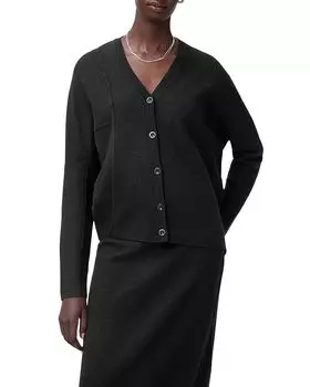 Шерстяной кардиган Antonia ALLSAINTS, черный