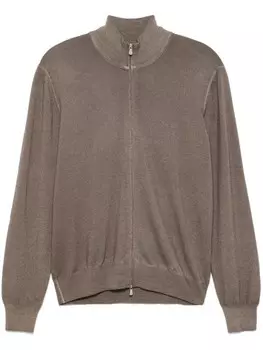 Шерстяной кардиган Barba, коричневый