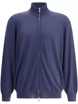 Шерстяной кардиган Brunello Cucinelli, синий