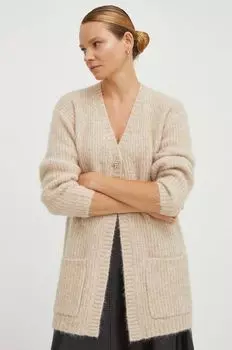 Шерстяной кардиган Bruuns Bazaar, бежевый