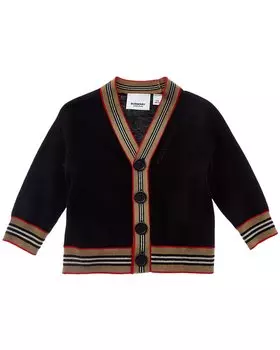 Шерстяной кардиган Burberry, черный