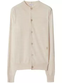 Шерстяной кардиган Burberry, нейтральный цвет