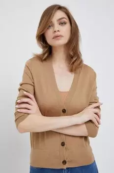 Шерстяной кардиган Calvin Klein, коричневый