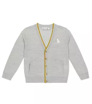 Шерстяной кардиган Carter Bonpoint, серый