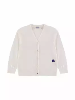 Шерстяной кардиган EKD Burberry, белый