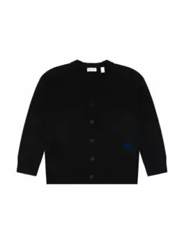 Шерстяной кардиган EKD Burberry, черный