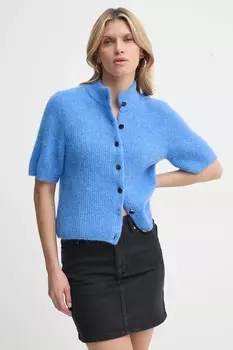 Шерстяной кардиган Gestuz, фиолетовый